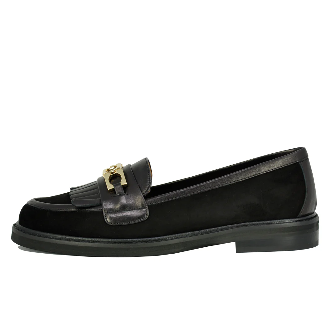 Fay Suede Kilty Ornament Loafer - Image 4