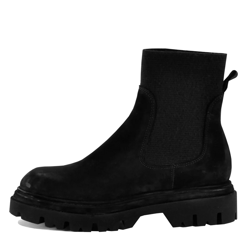 Felicity Suede Flat Bootie - Image 4