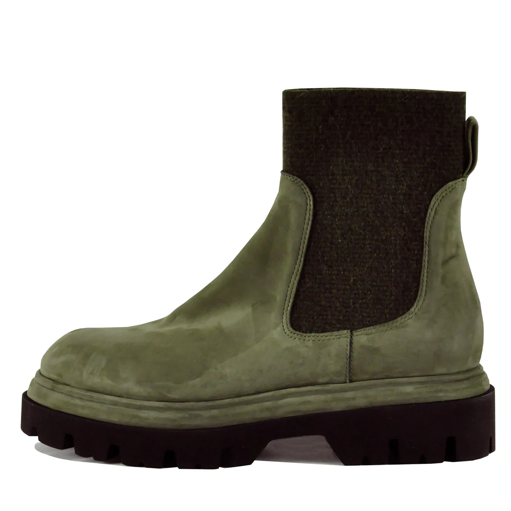 Felicity Suede Flat Bootie - Image 4
