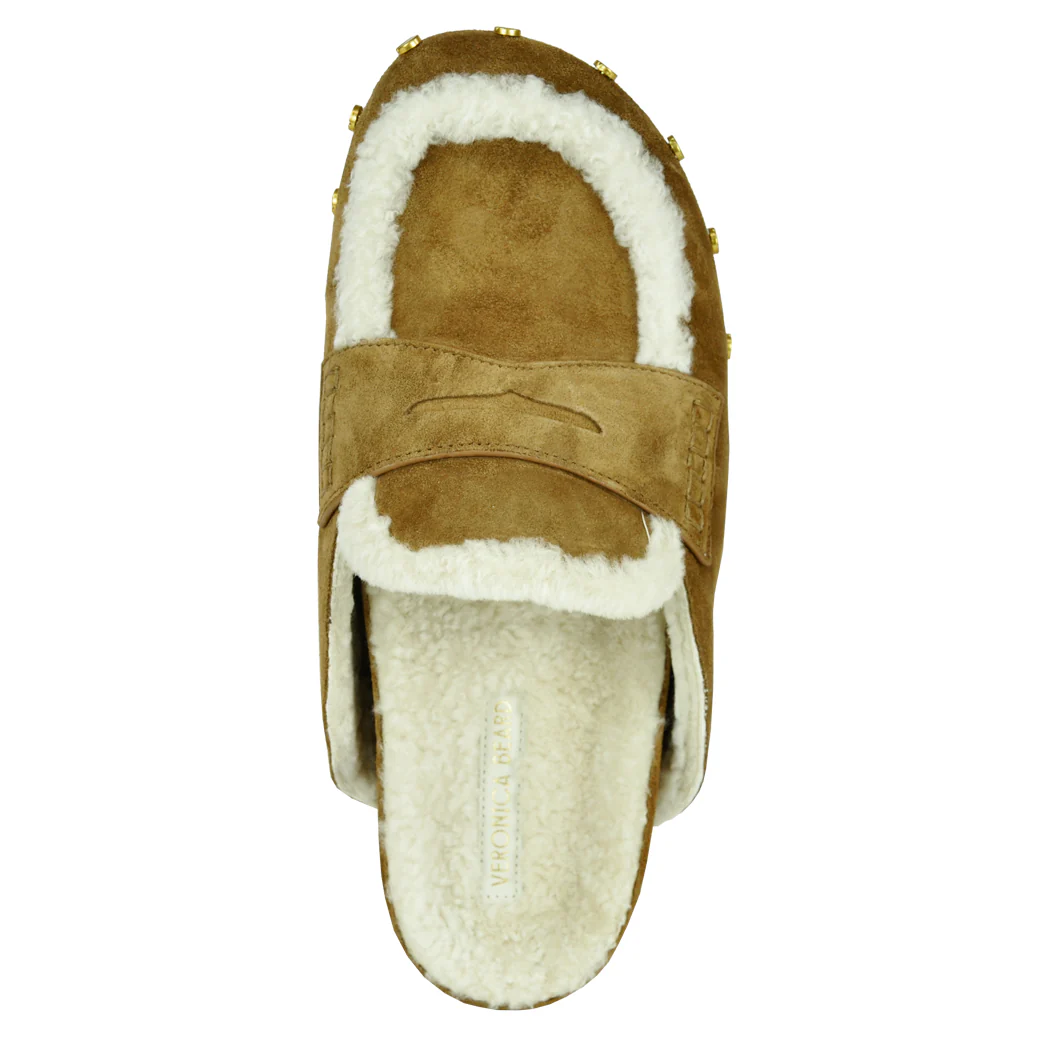 Fenix Suede Shearling Closed Clog - Image 3