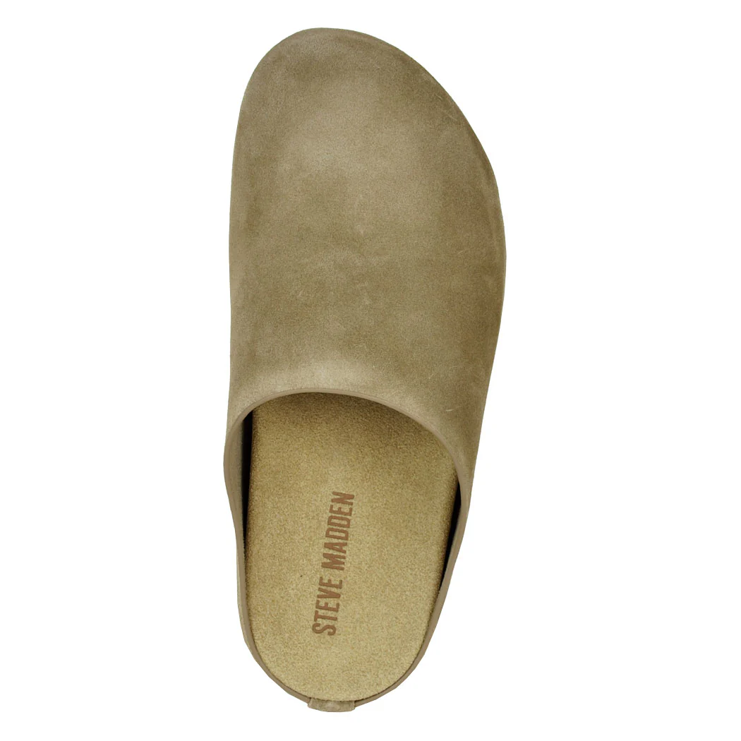 Fern Suede Flat Closed Mule - Image 3