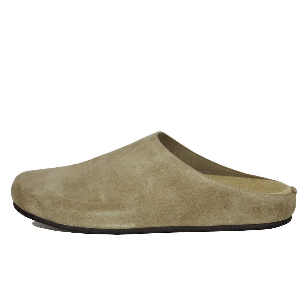 Fern Suede Flat Closed Mule - Image 4