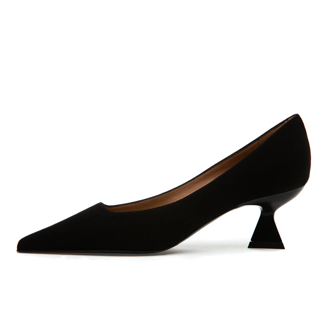 Fiji Suede Pointed Heel Pump - Image 4