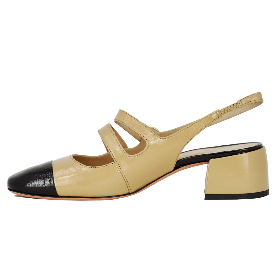 Finn Leather Cap Toe Slingback - Image 4