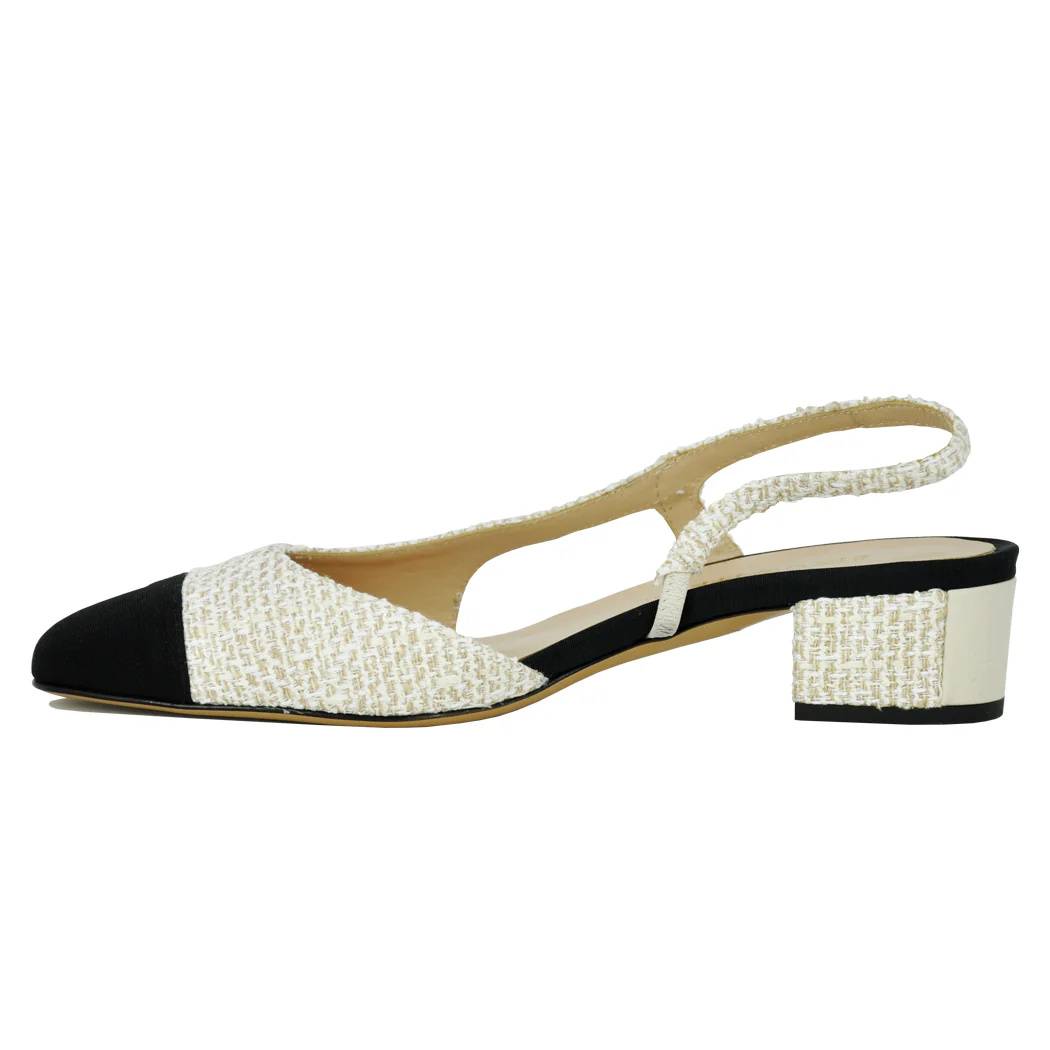 Fletcher Fabric Heel Slingback - Image 4