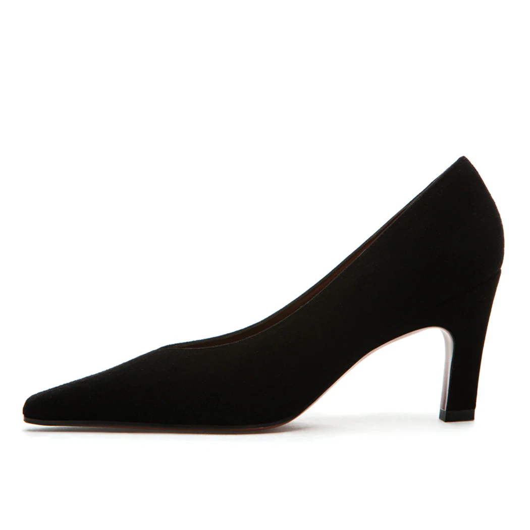 Flora Suede Heel Pump - Image 4