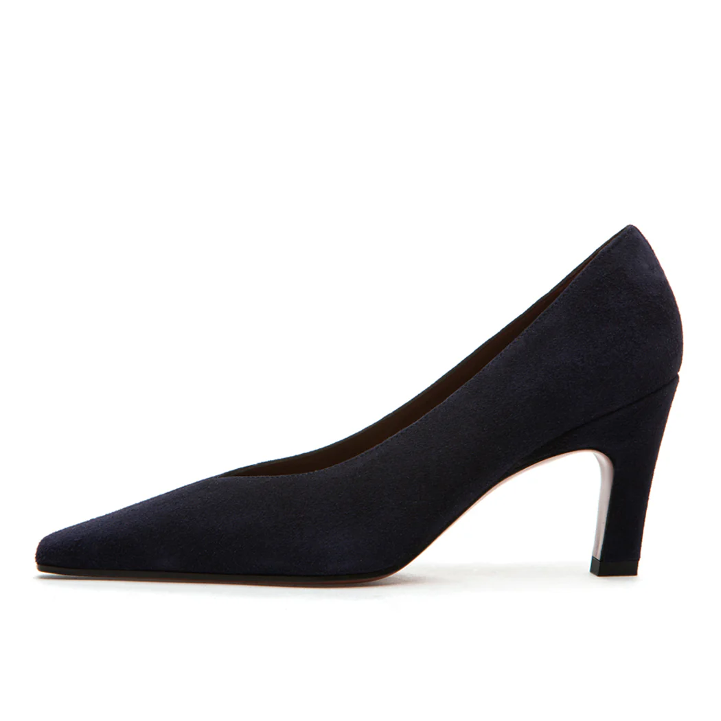 Flora Suede Heel Pump - Image 4