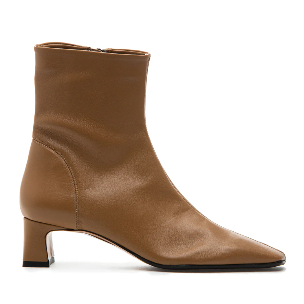 Flower Nappa Leather Heel Boot - Image 2