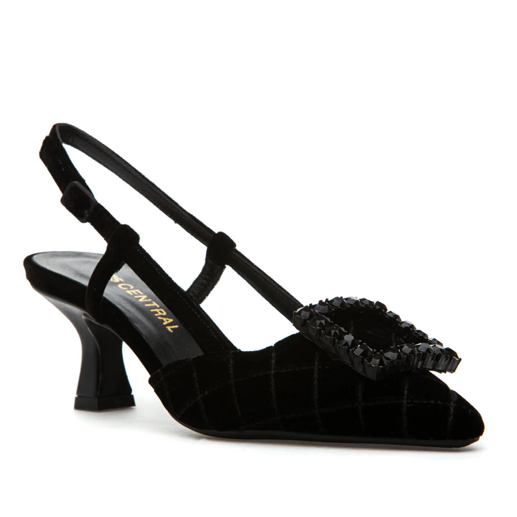 Forest Velvet Ornament Heel