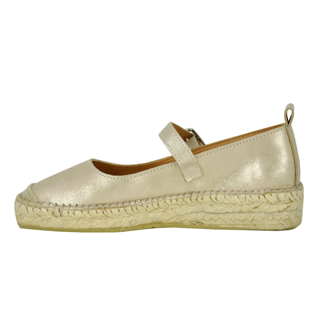 Francine Metallic Flat Espadrille - Image 4