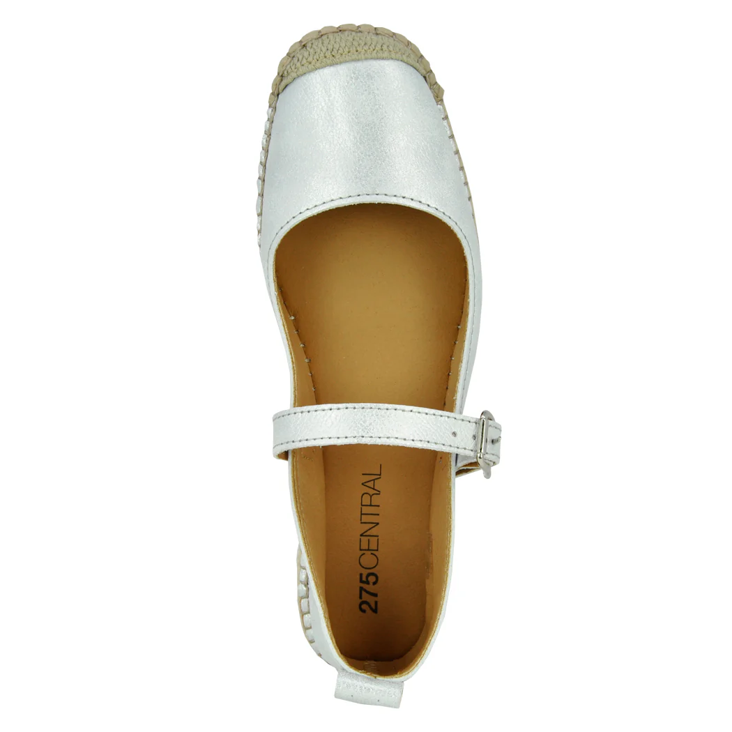 Francine Metallic Flat Espadrille - Image 3