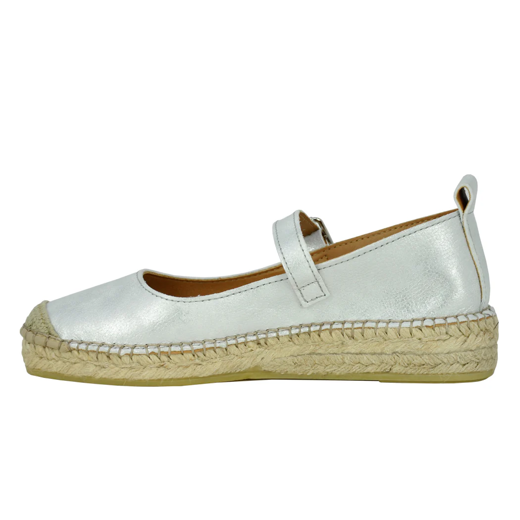 Francine Metallic Flat Espadrille - Image 4