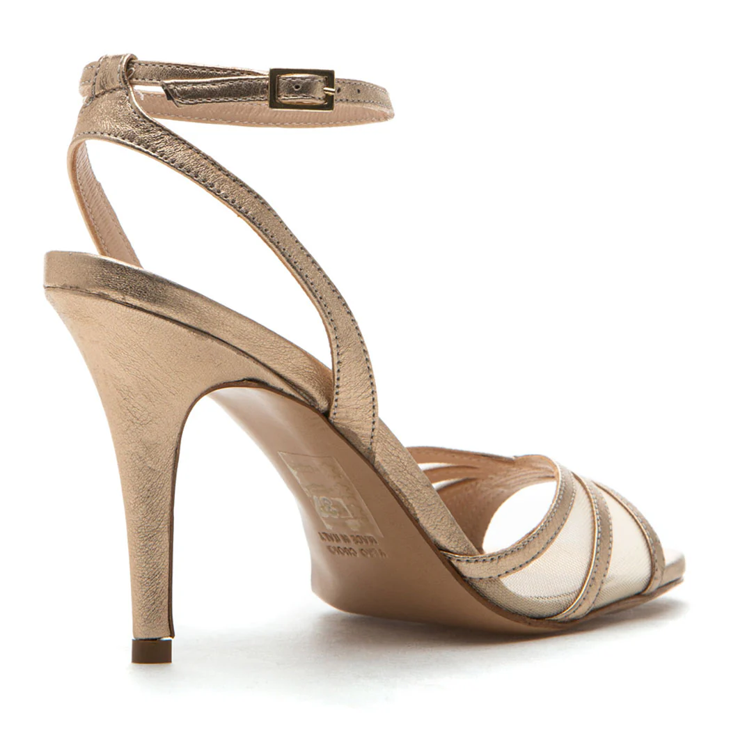 Frankel Metallic Heel Sandal - Image 3