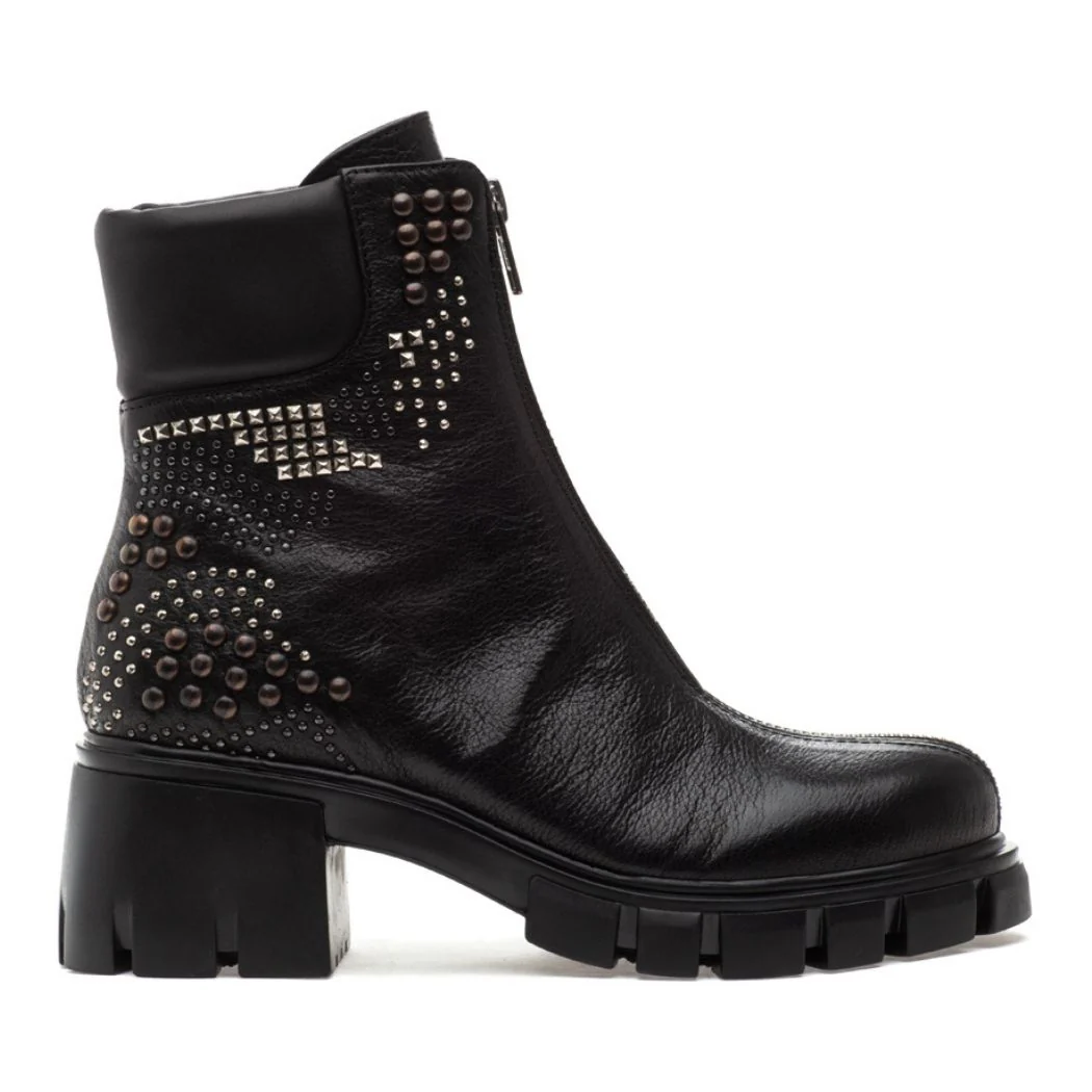 Frannie Leather Studded Boot - Image 3