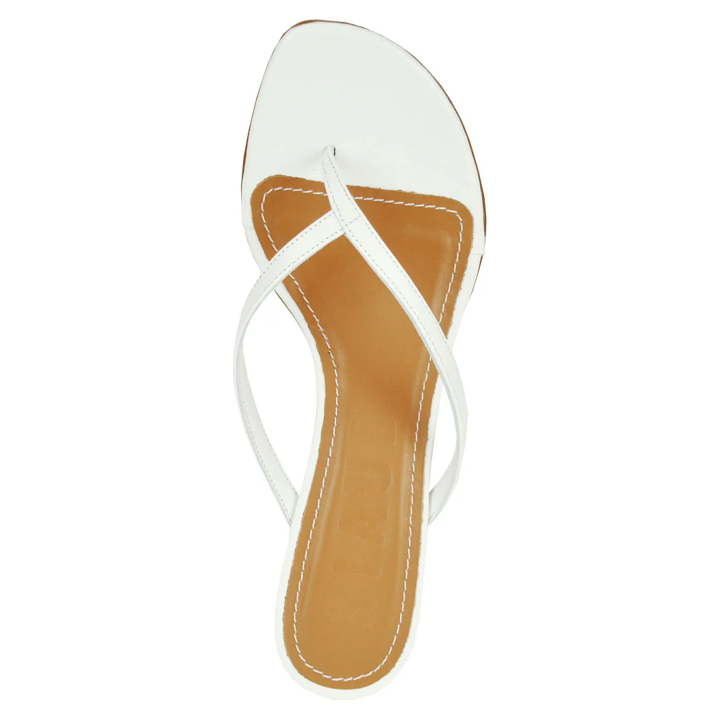 Freja Leather Thong Heel - Image 3