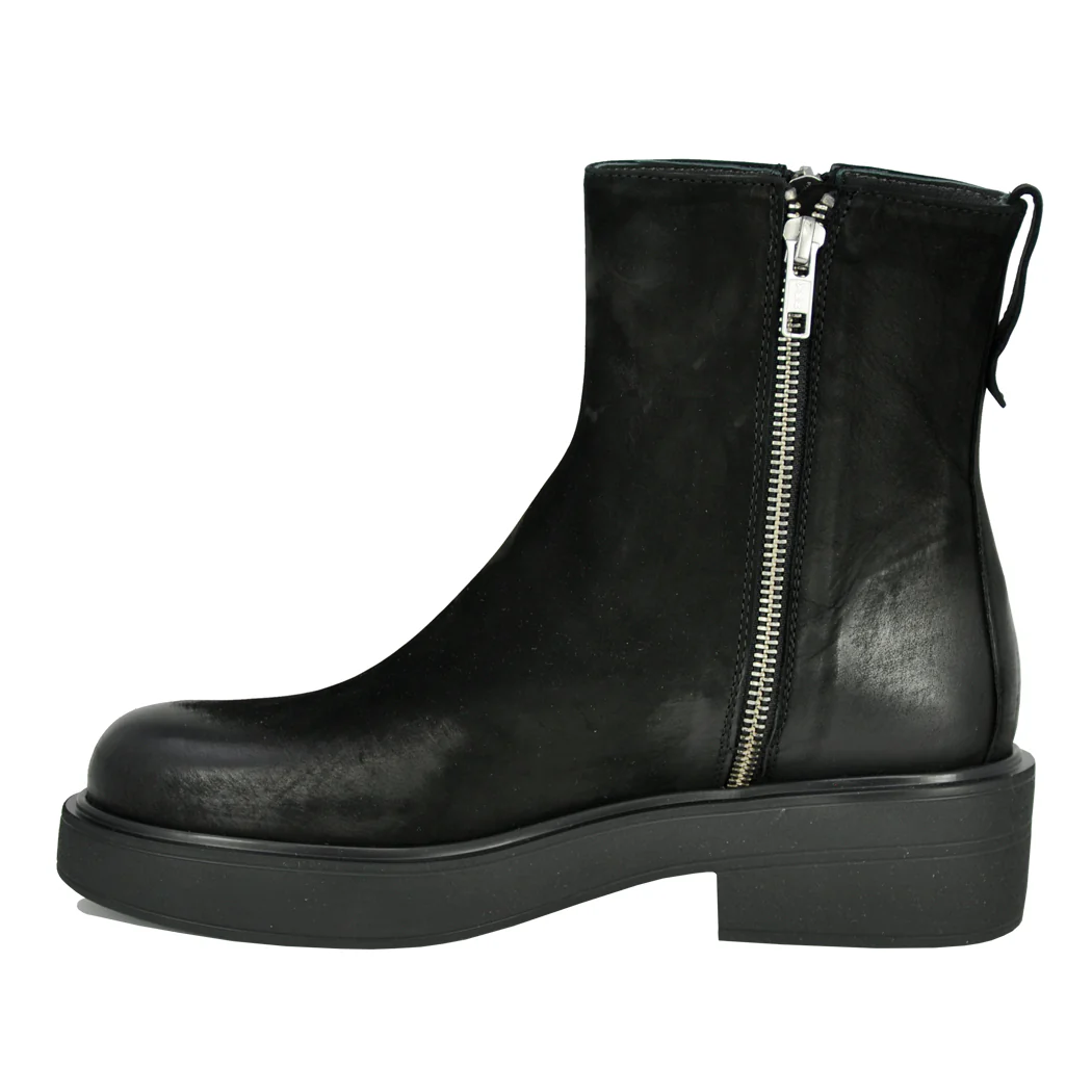 Friday Leather Double Zipper Bootie - Image 5