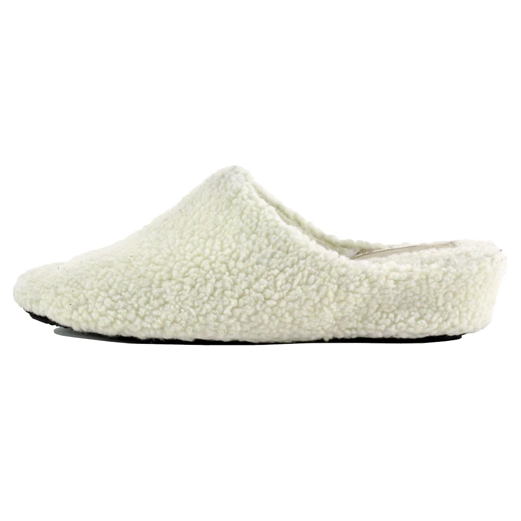 Fuzzy Faux Shearling Wedge Slipper - Image 4