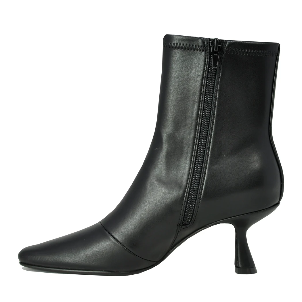Gabris Stretch Leather Heel Bootie - Image 5