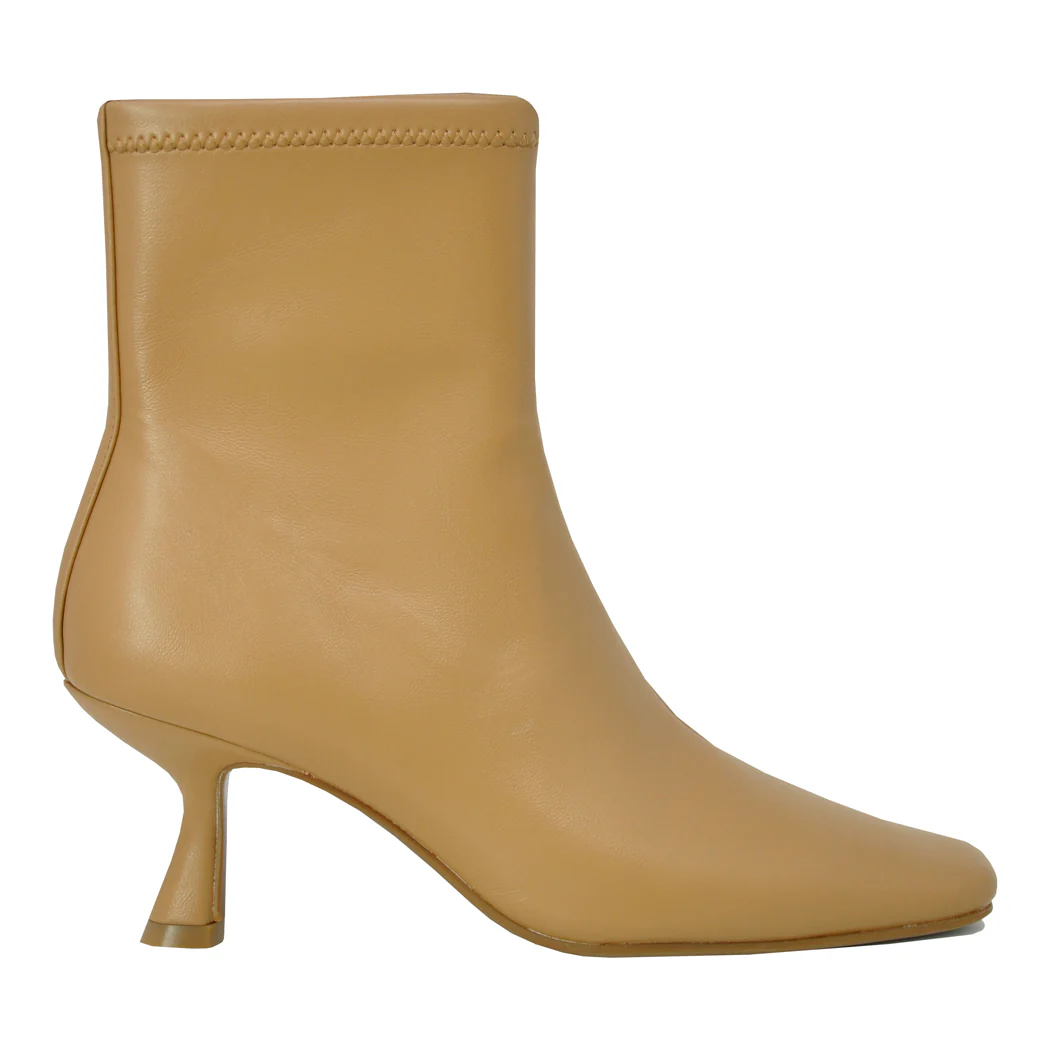 Gabris Stretch Leather Heel Bootie - Image 5