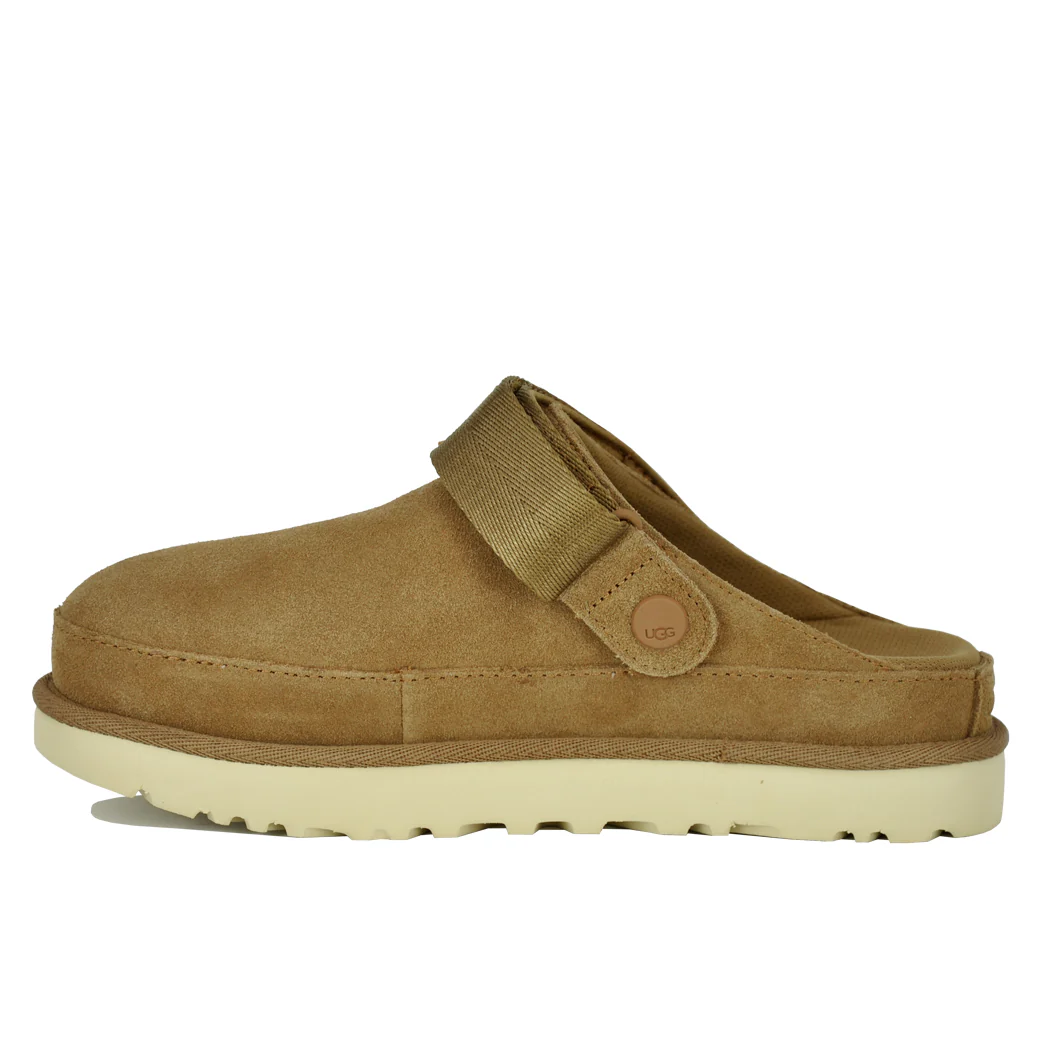 Goldenstar Suede Platform Clog Chestnut - Image 4