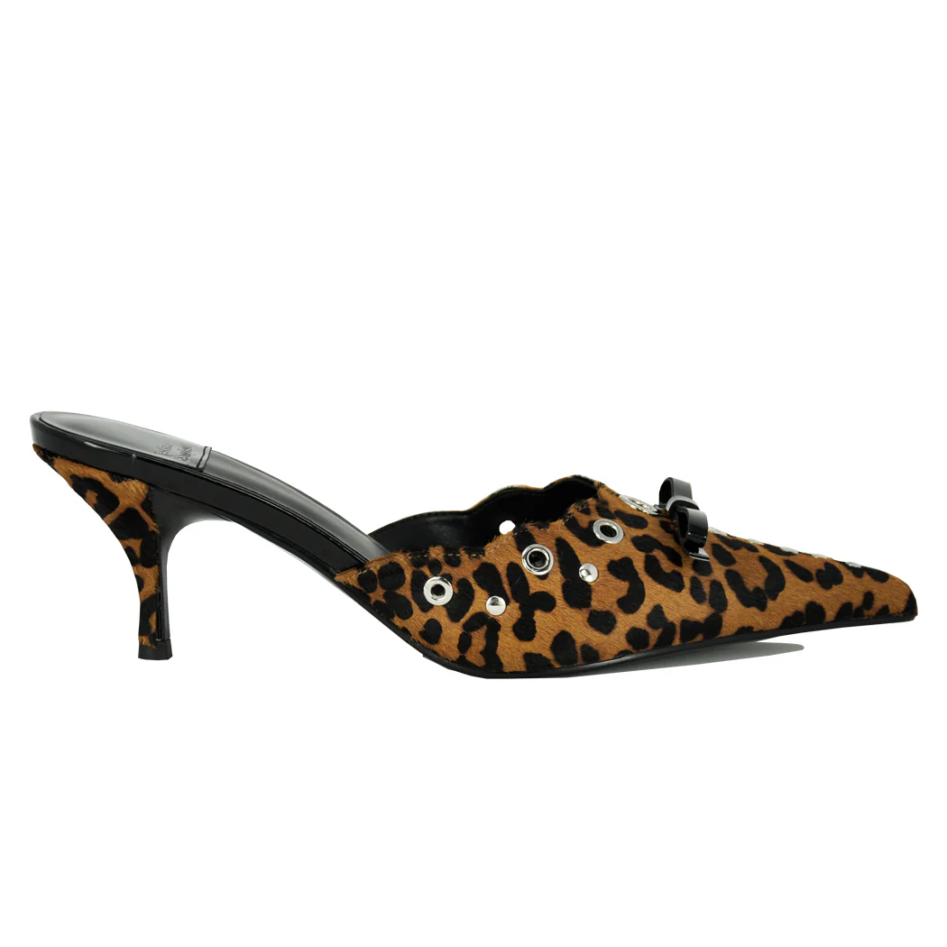 Gratis Leopard Heel Mule - Image 3