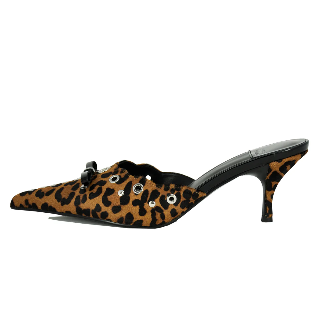 Gratis Leopard Heel Mule - Image 5