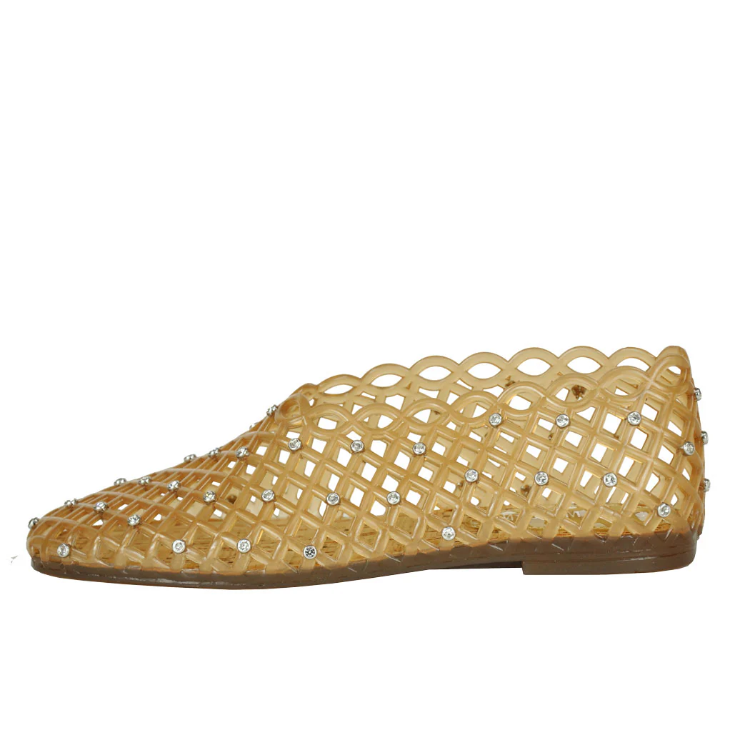 Grove-R Rhinestone Closed Flat Jelly - Image 4
