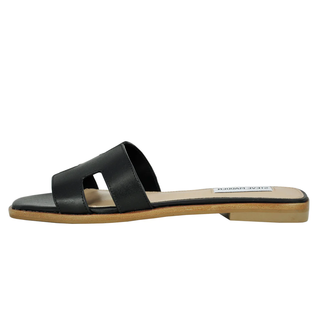 Hadyn Leather Flat Slide - Image 4