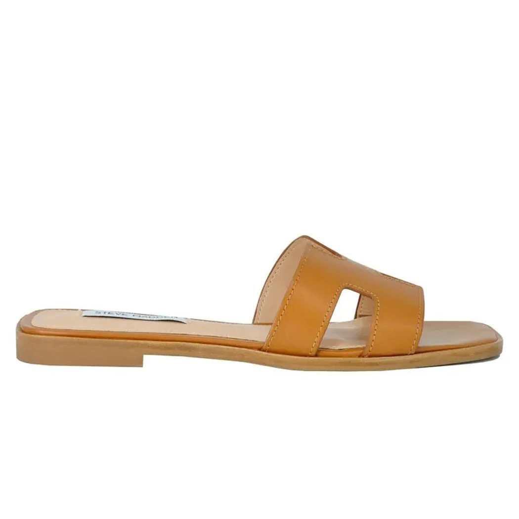 Hadyn Leather Flat Slide - Image 2