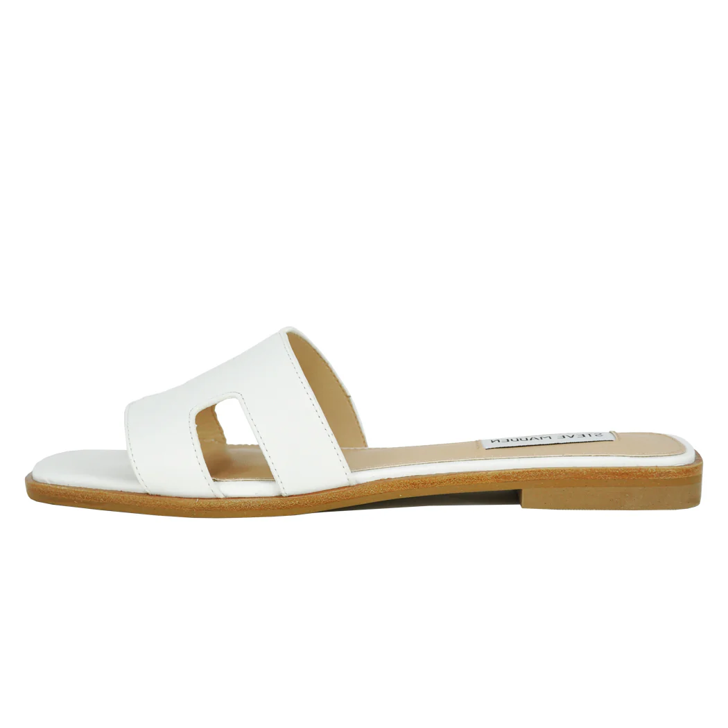 Hadyn Leather Flat Slide - Image 4