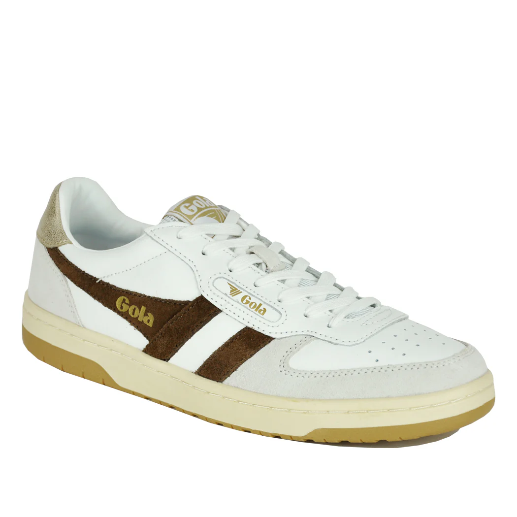 Hawk-WT White Dark Brown Sneaker