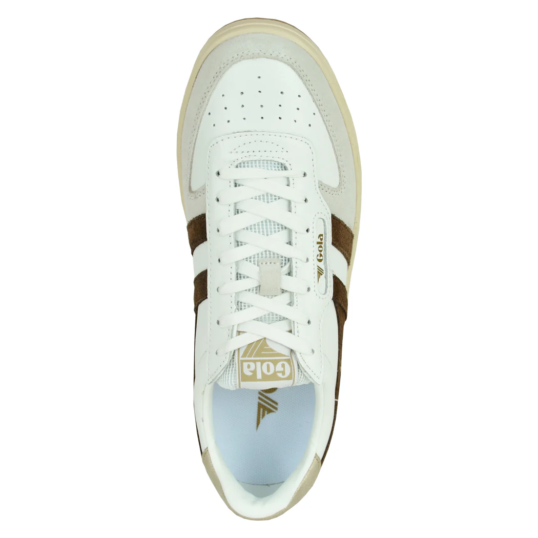 Hawk-WT White Dark Brown Sneaker - Image 3