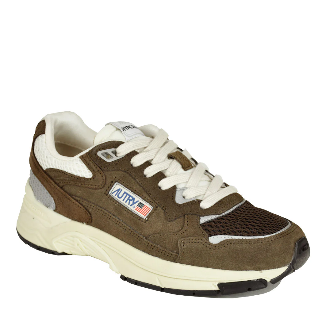 Hyperway Suede Mesh Tie Sneaker