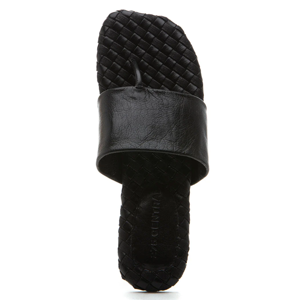 Ikenna Leather Woven Flat Thong - Image 3