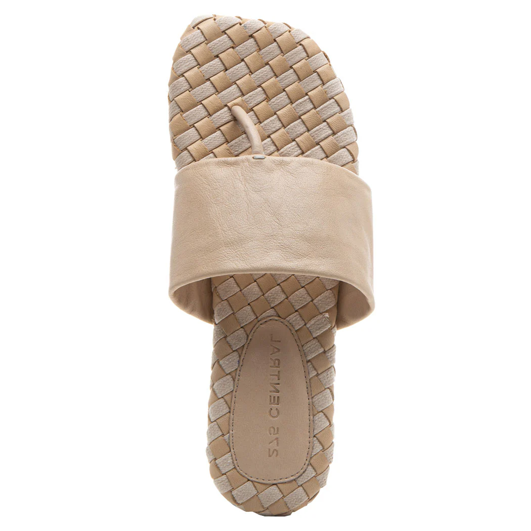 Ikenna Leather Woven Flat Thong - Image 3