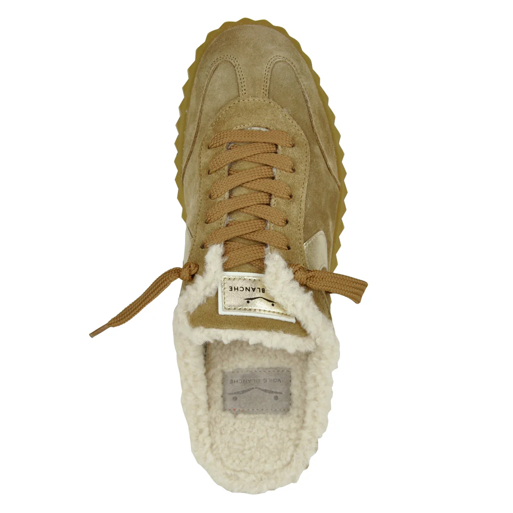 InesMuleFur-OD28 Brown Fur Sneaker Mule - Image 3