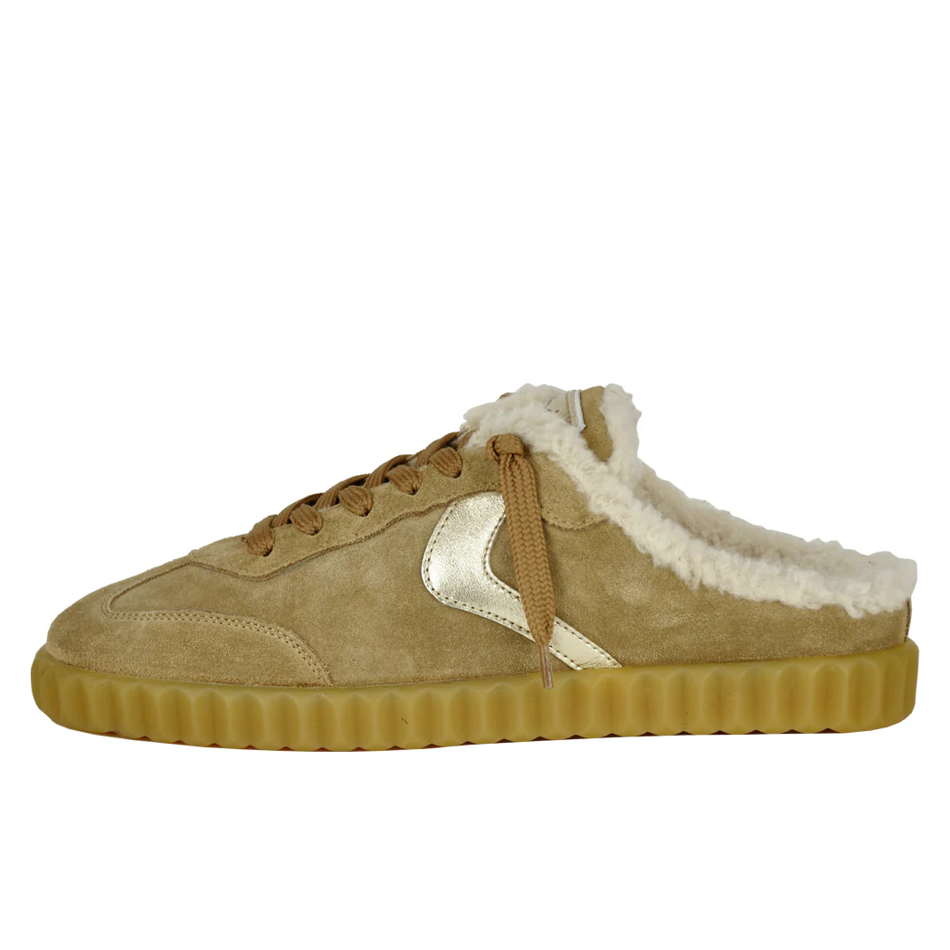 InesMuleFur-OD28 Brown Fur Sneaker Mule - Image 4