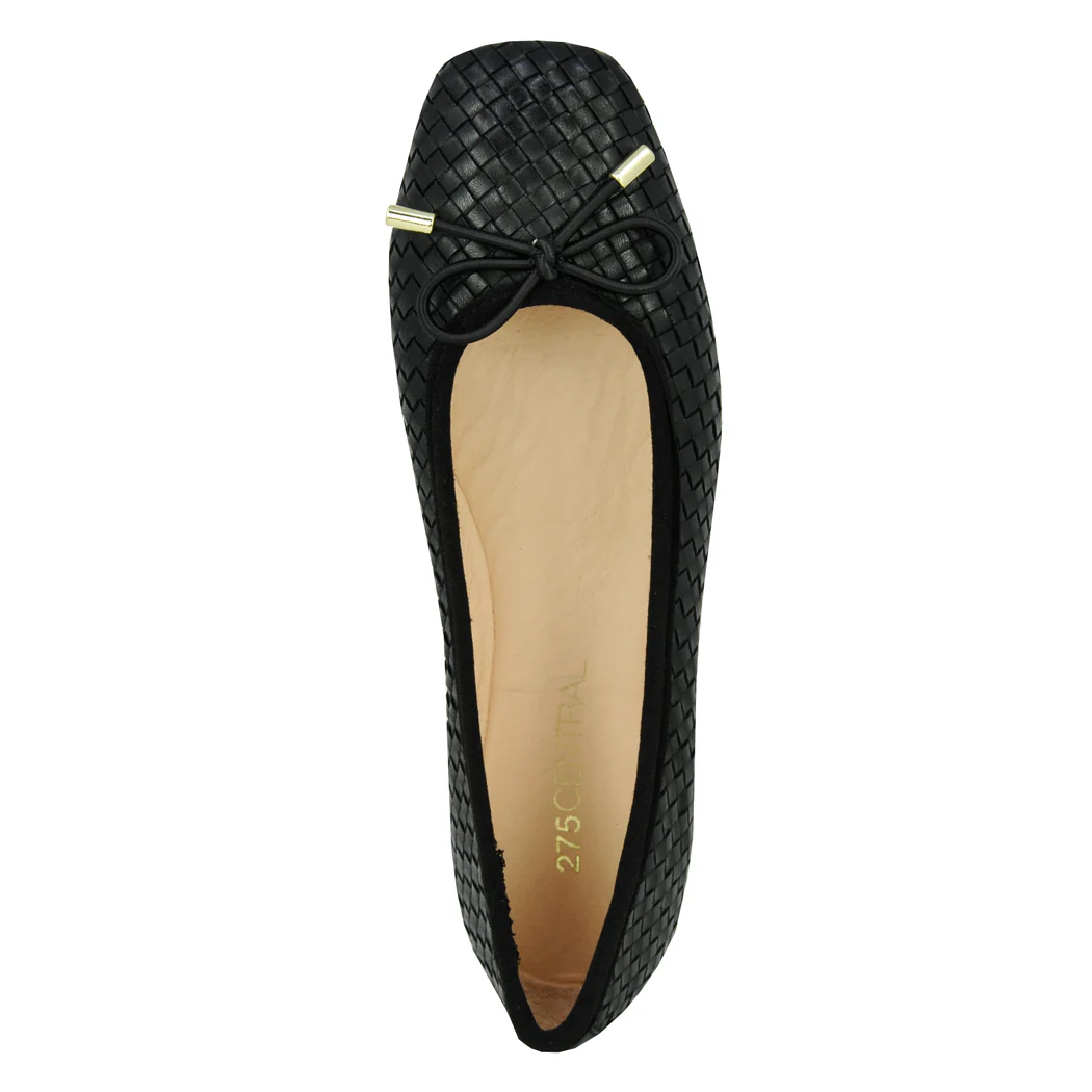 Irene Woven Leather Ballet - Image 3