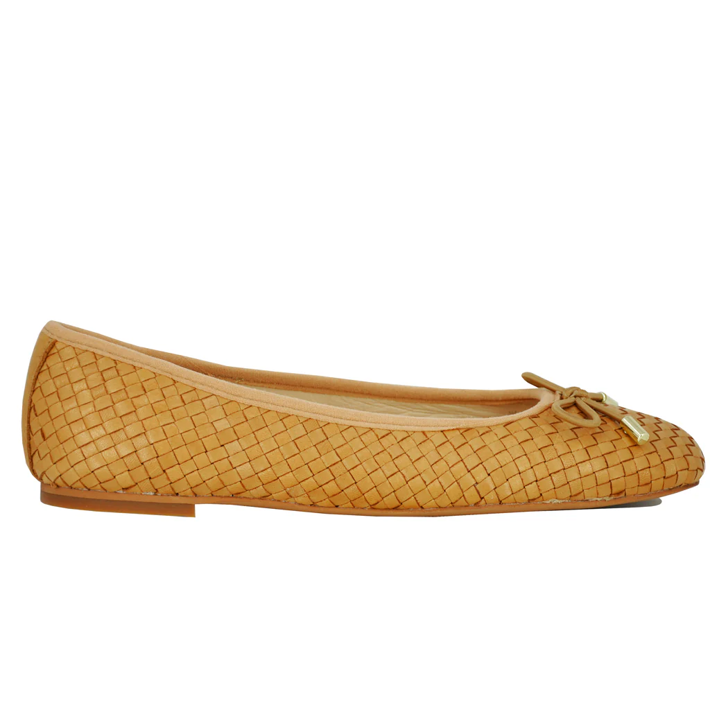 Irene Woven Leather Ballet - Image 3