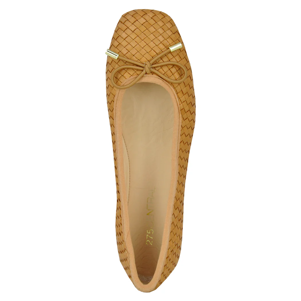 Irene Woven Leather Ballet - Image 4