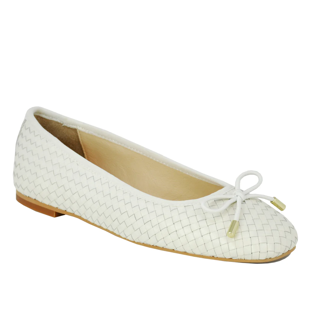 Irene Woven Leather Ballet