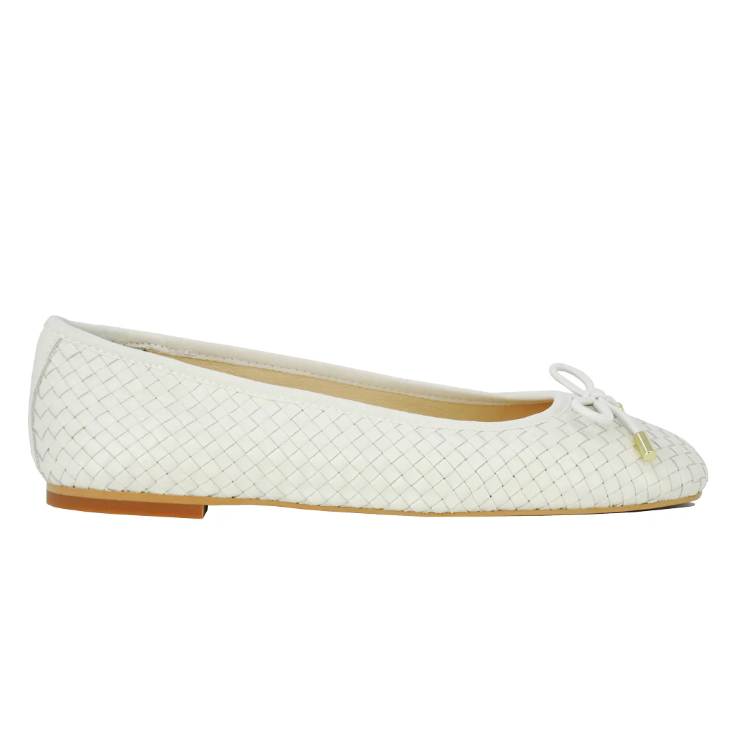 Irene Woven Leather Ballet - Image 2