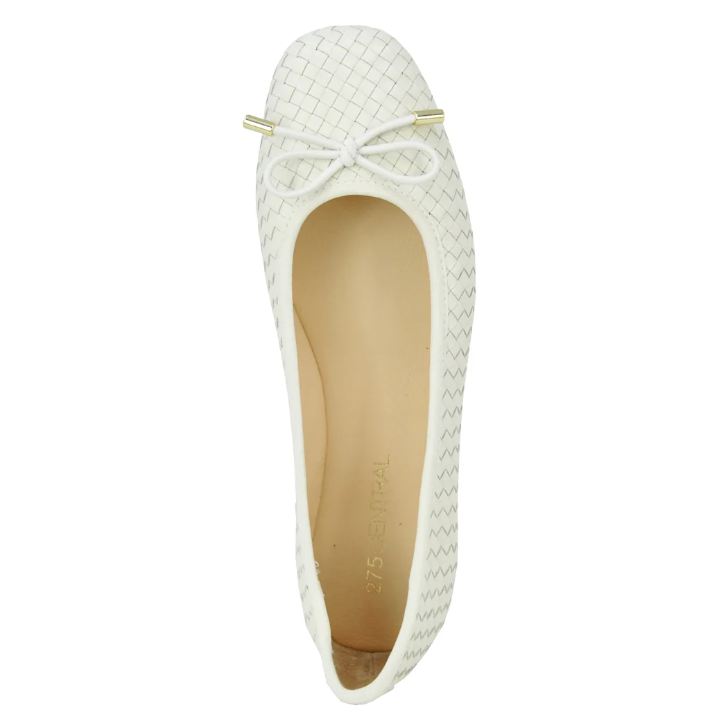 Irene Woven Leather Ballet - Image 3