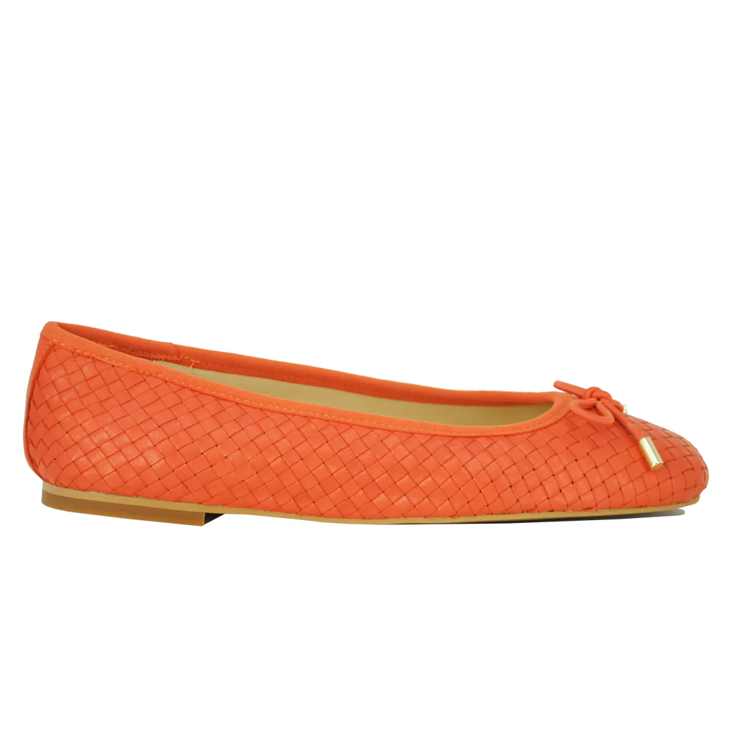 Irene Woven Leather Ballet - Image 2