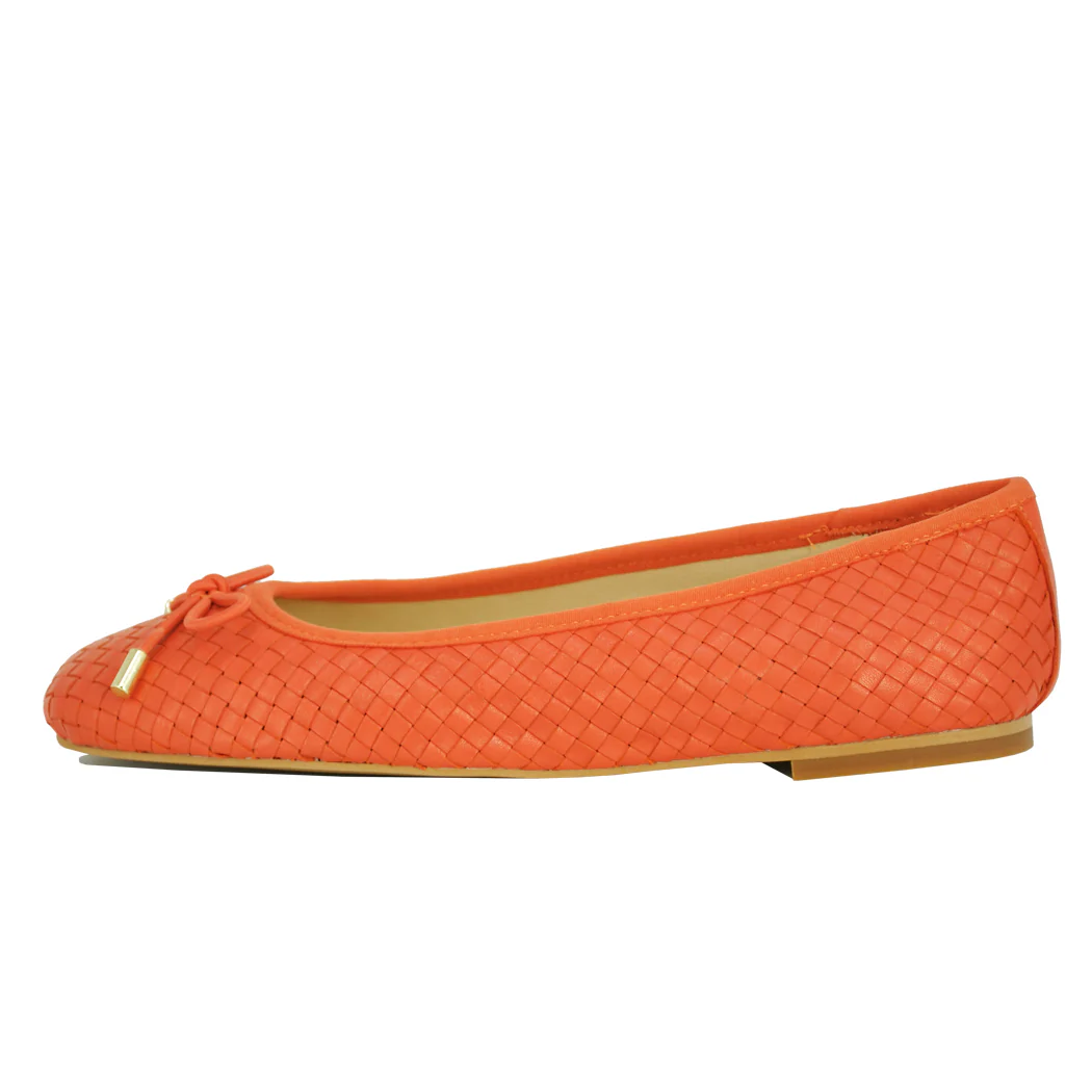 Irene Woven Leather Ballet - Image 4