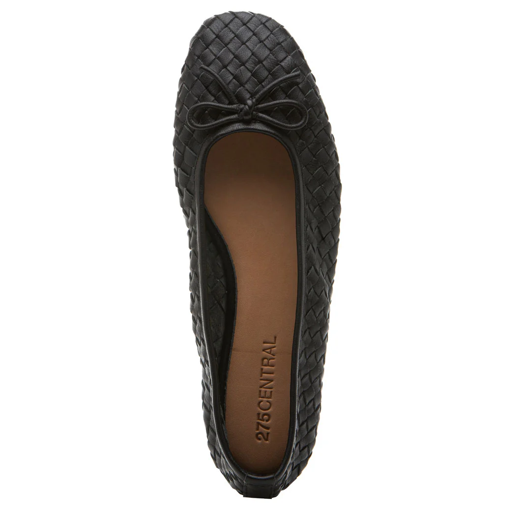 Ismet Woven Leather Ballet - Image 3