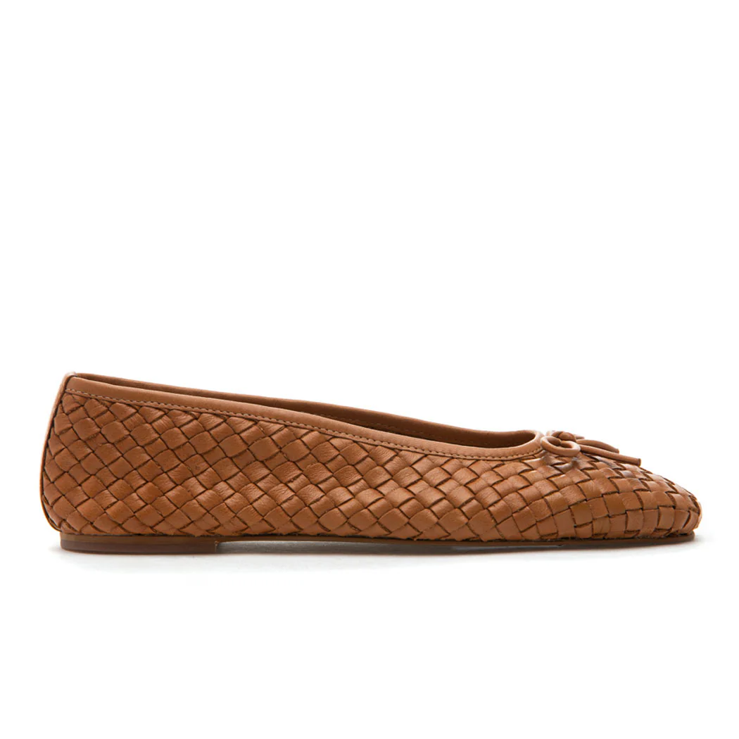 Ismet Woven Leather Ballet - Image 2