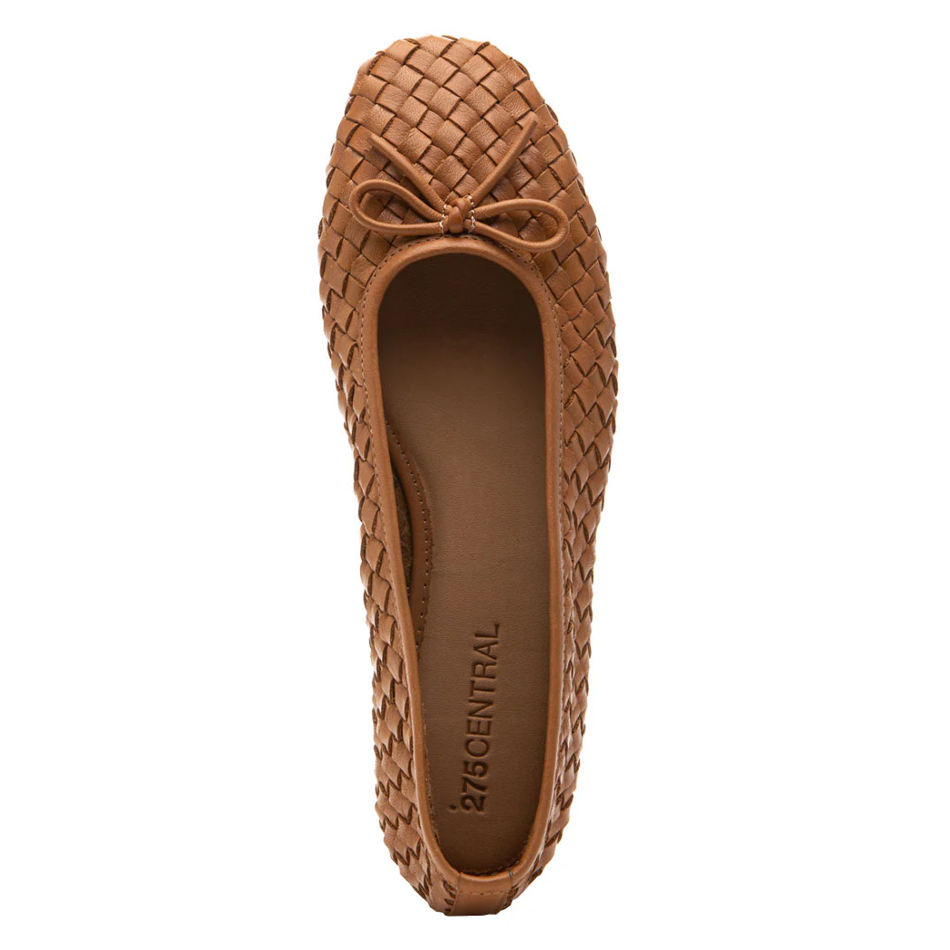 Ismet Woven Leather Ballet - Image 3