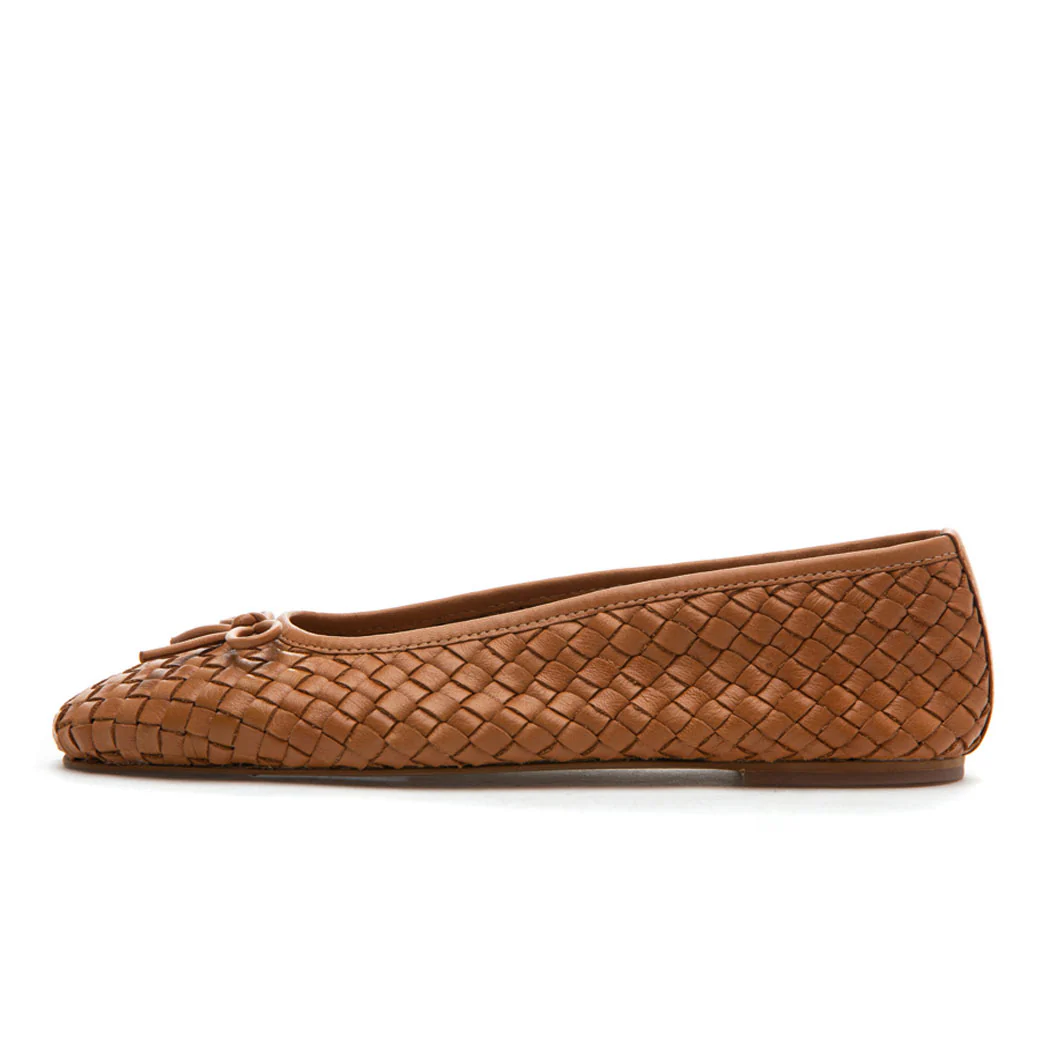 Ismet Woven Leather Ballet - Image 4
