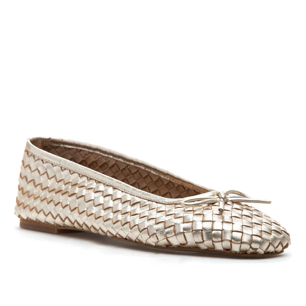 Ismet Woven Leather Ballet